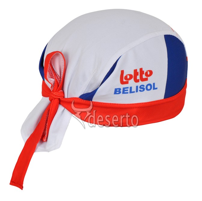 2013 Lotto Bandana Ciclismo Bianco
